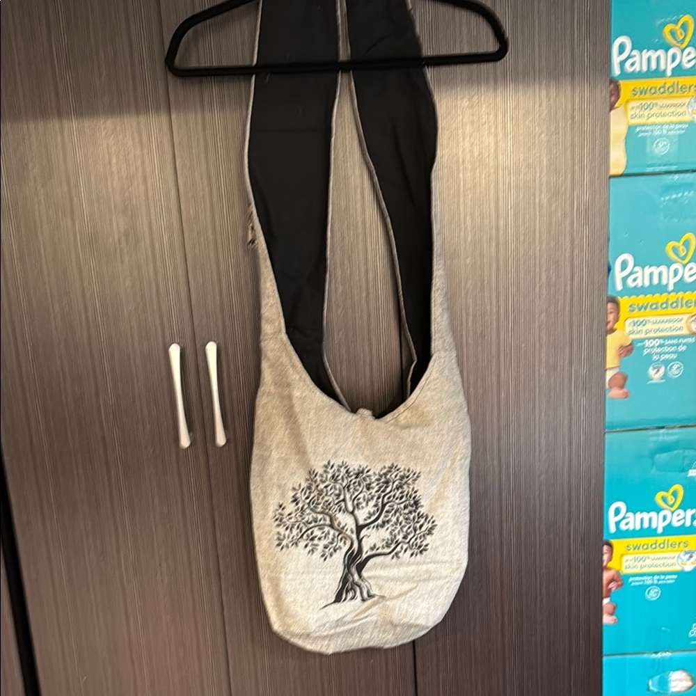Kathmandu Gray and Black Shoulder Bag Minimalist Design